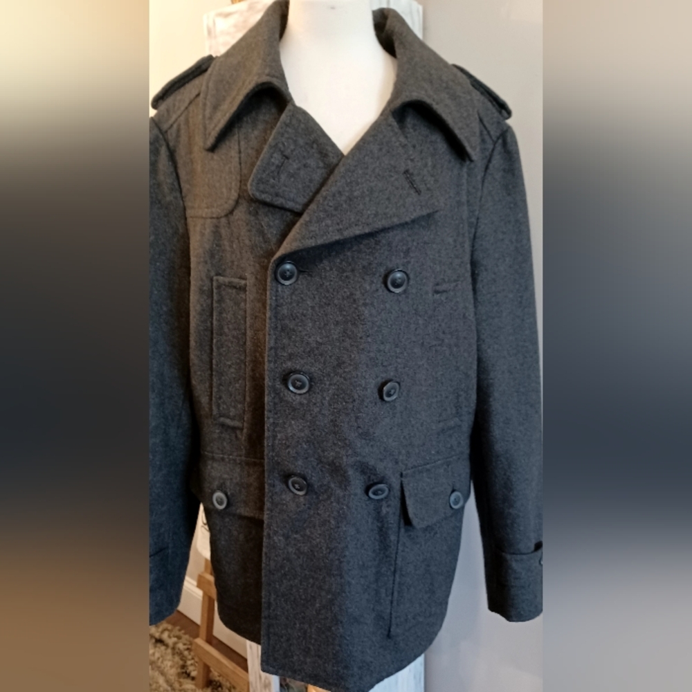 Mens J Ferrar Dress Coat Dark Gray No Tag Stating Sz.